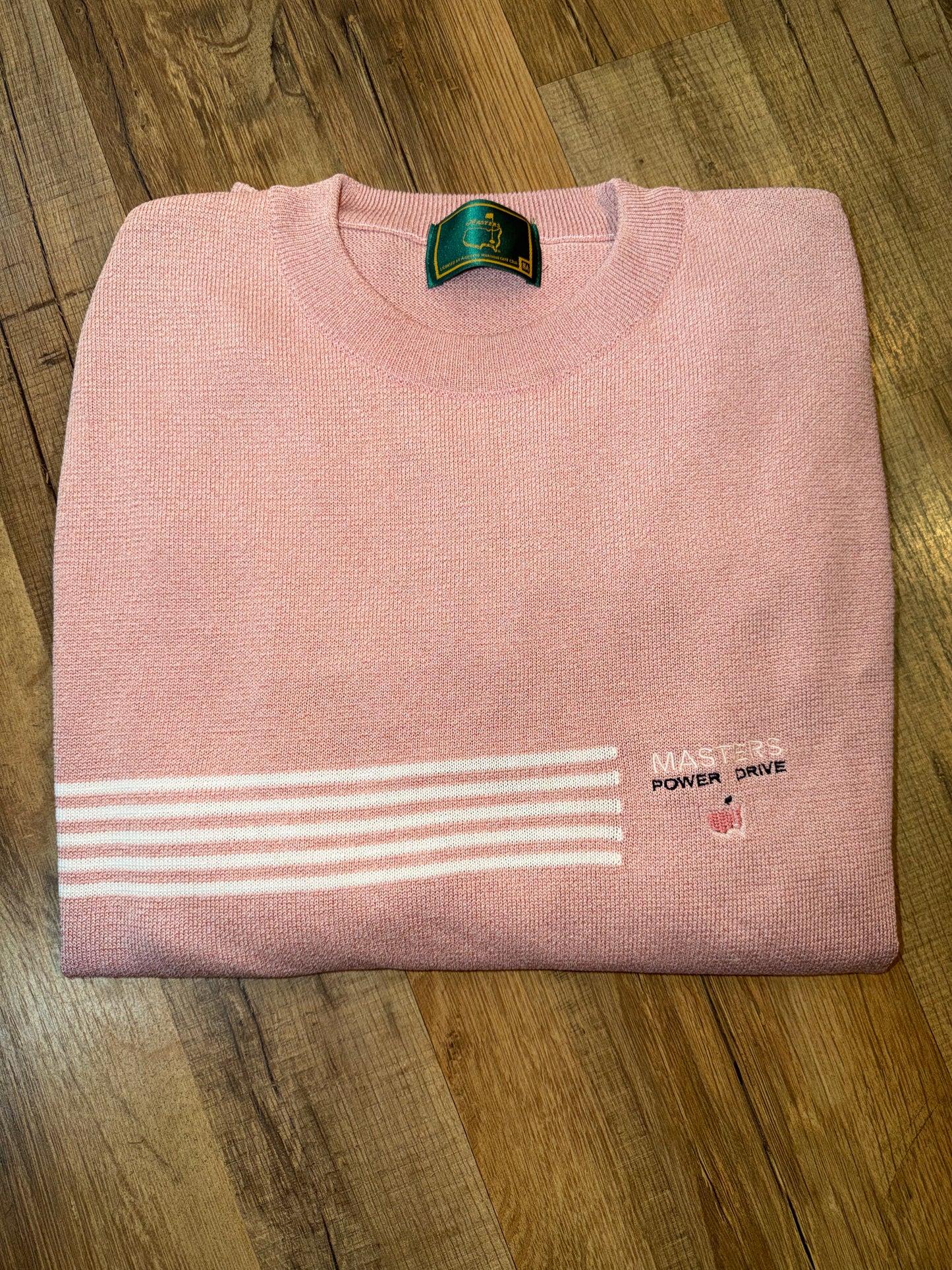 Vintage Masters Collection Golf Tournament Light Red Sweater