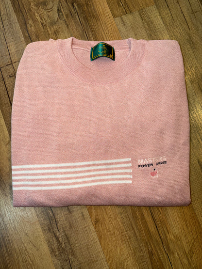 Vintage Masters Collection Golf Tournament Light Red Sweater