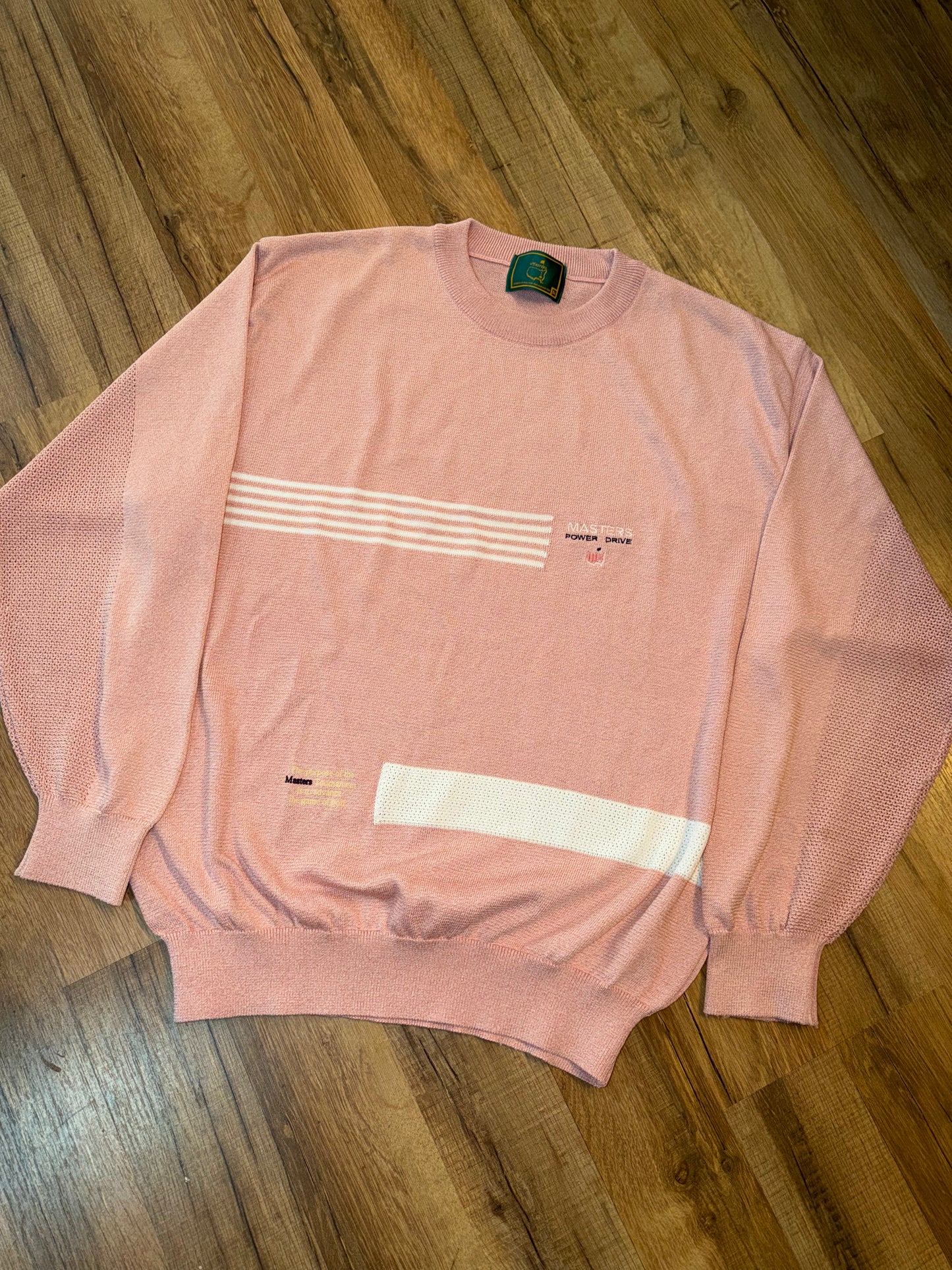 Vintage Masters Collection Golf Tournament Light Red Sweater