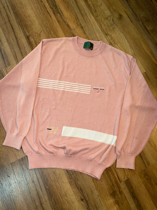 Vintage Masters Collection Golf Tournament Light Red Sweater