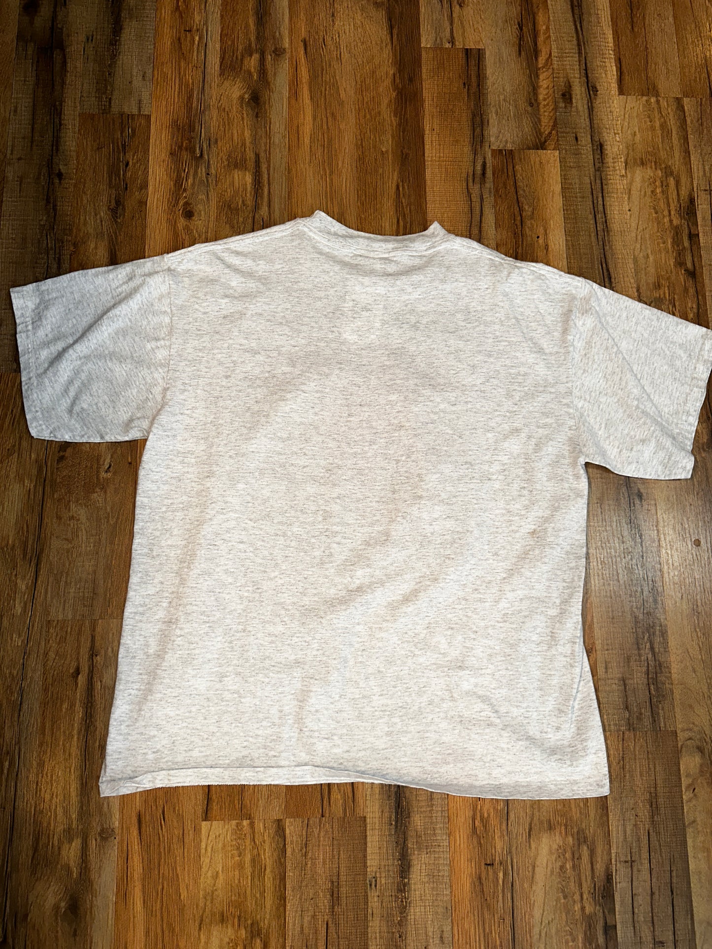 Vintage 1997 NBA FINALS Chicago Bulls Five Time Champions Logo 7 XL Heather Grey