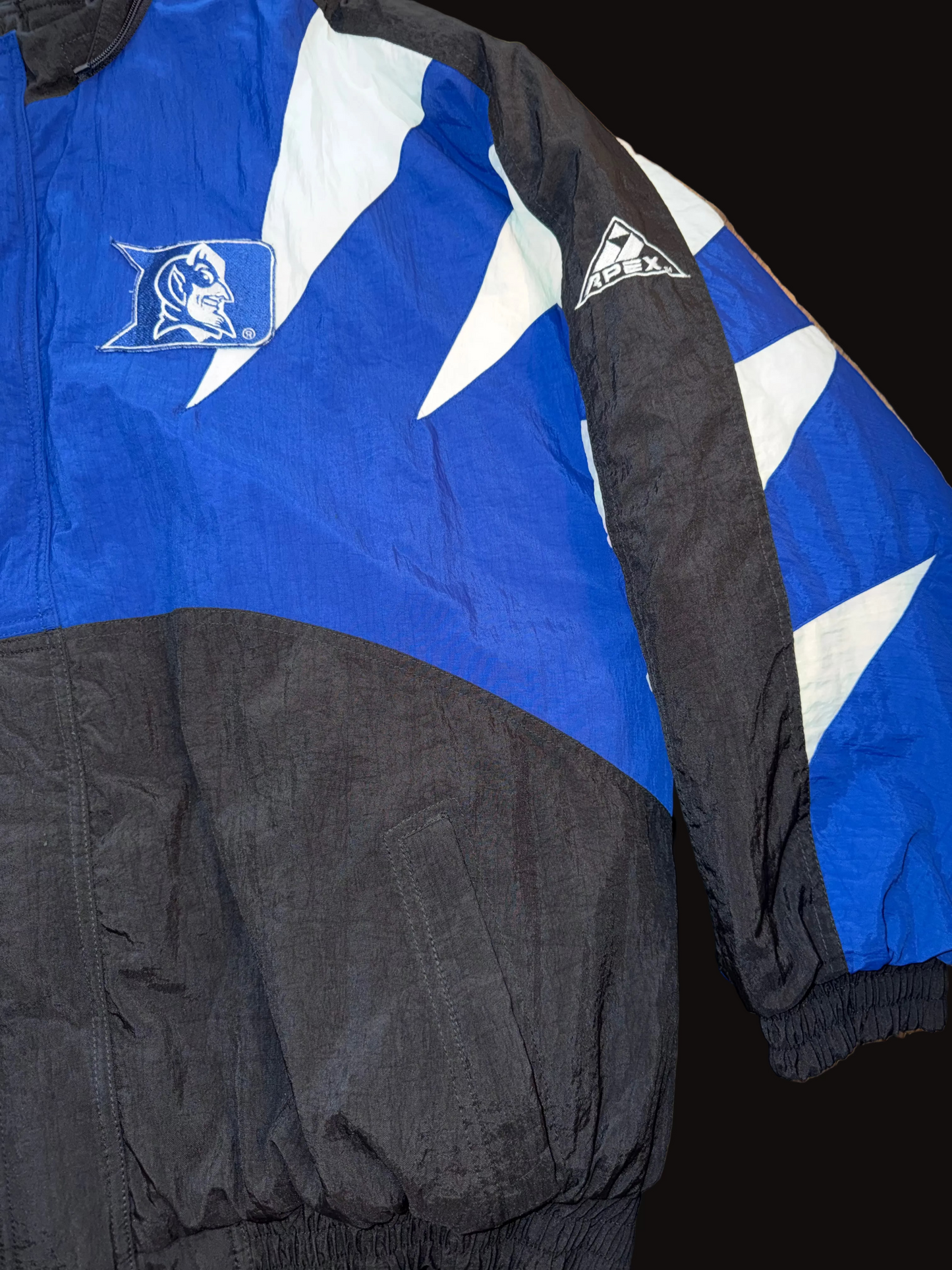 Apex One Duke Blue Devils Shark Tooth Puffer XL Full Zip Blue