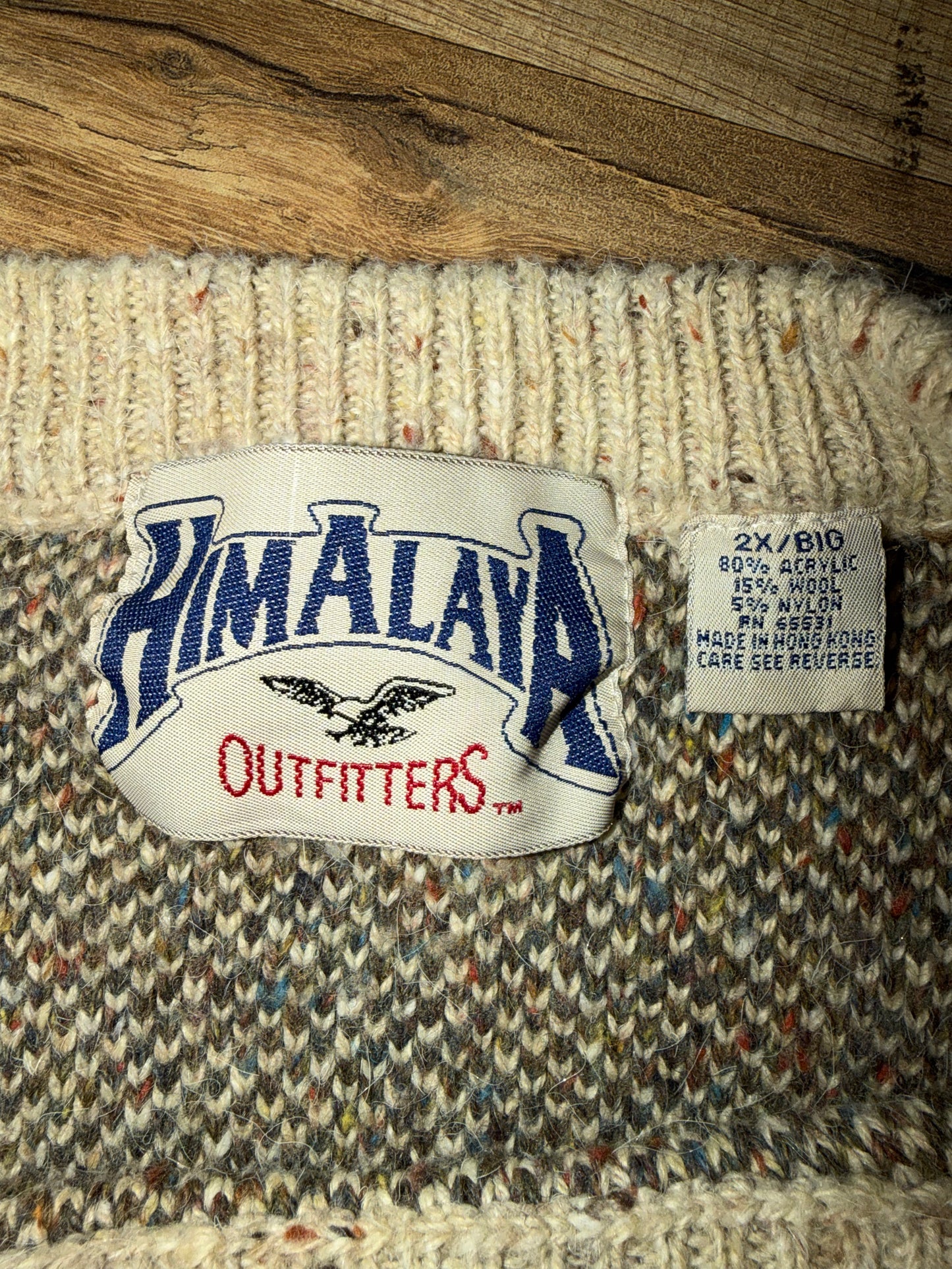 Vintage Himalaya Outfitters Knit Sweater XXL Wool Acrylic Pattern