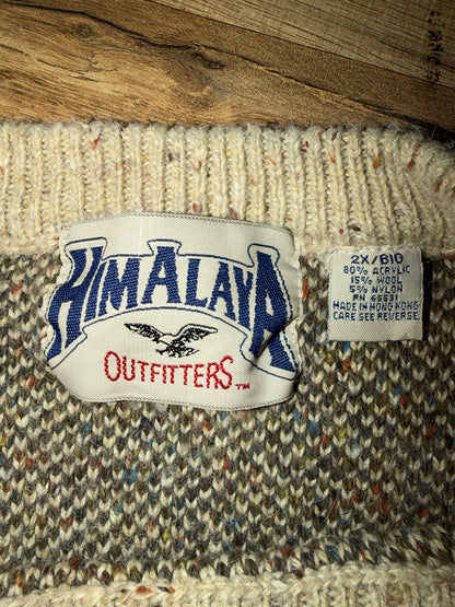 Vintage Himalaya Outfitters Knit Sweater XXL Wool Acrylic Pattern