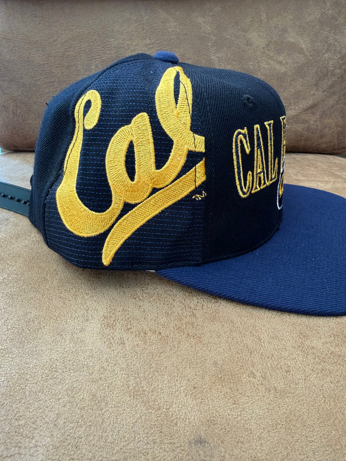 Vintage Sports Specialties California Bears Snapback Black Navy Yellow OSFA