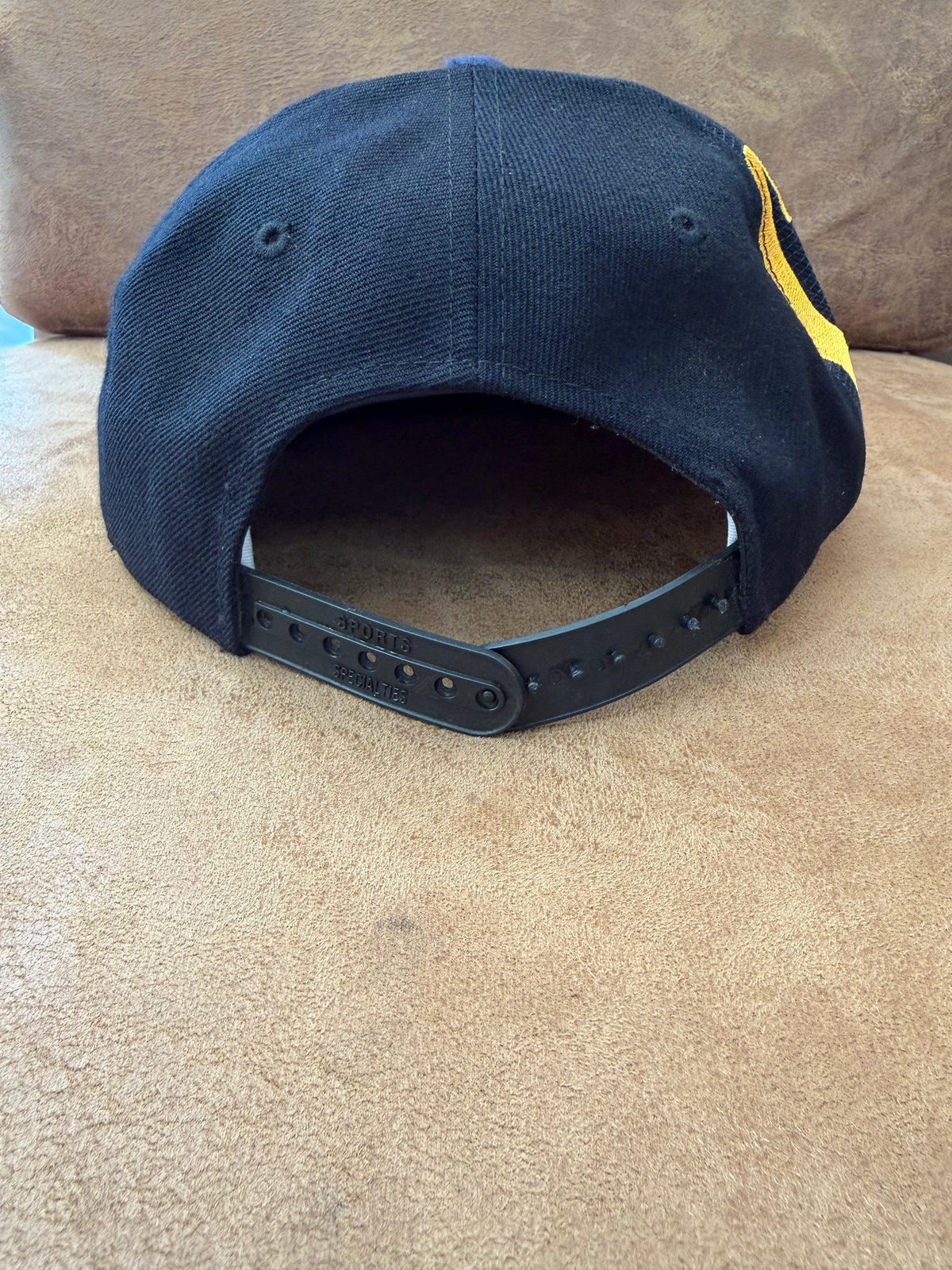 Vintage Sports Specialties California Bears Snapback Black Navy Yellow OSFA