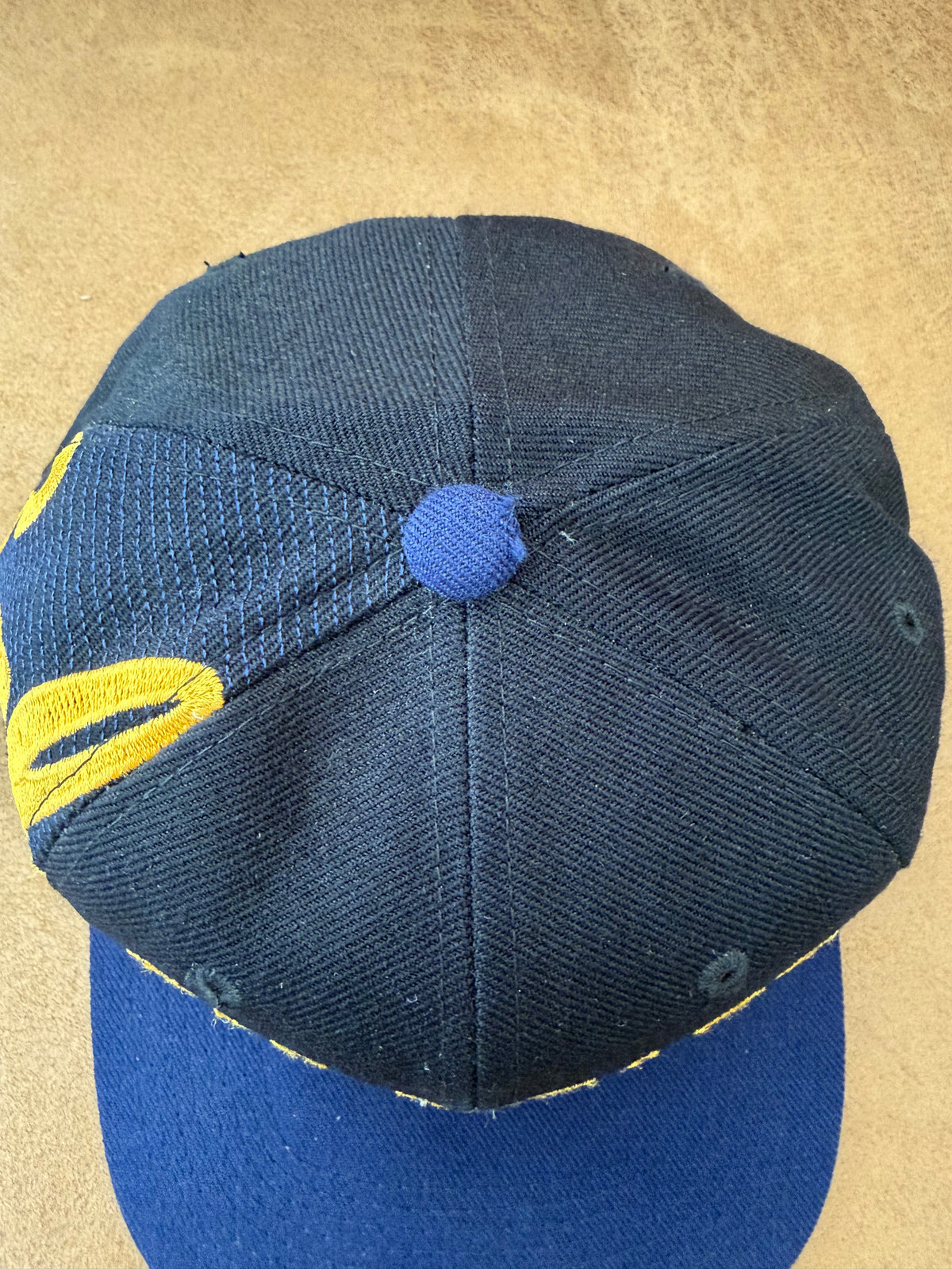 Vintage Sports Specialties California Bears Snapback Black Navy Yellow OSFA