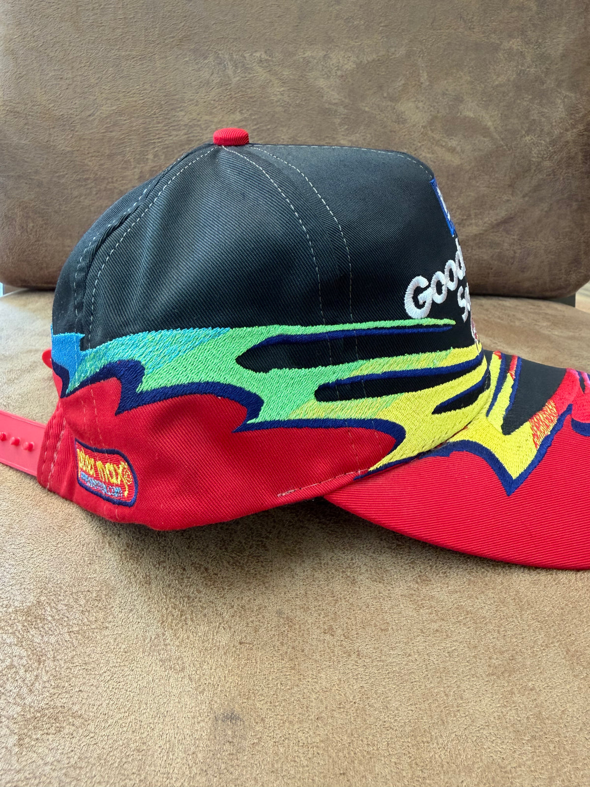 Vintage Dale Earnhardt #3 Peter Max GoodWrench Service Chase Snapback Hat Black NASCAR