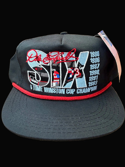 Vintage 1993 Dale Earnhardt 6x Winston Cup Champion Snapback Sports Image