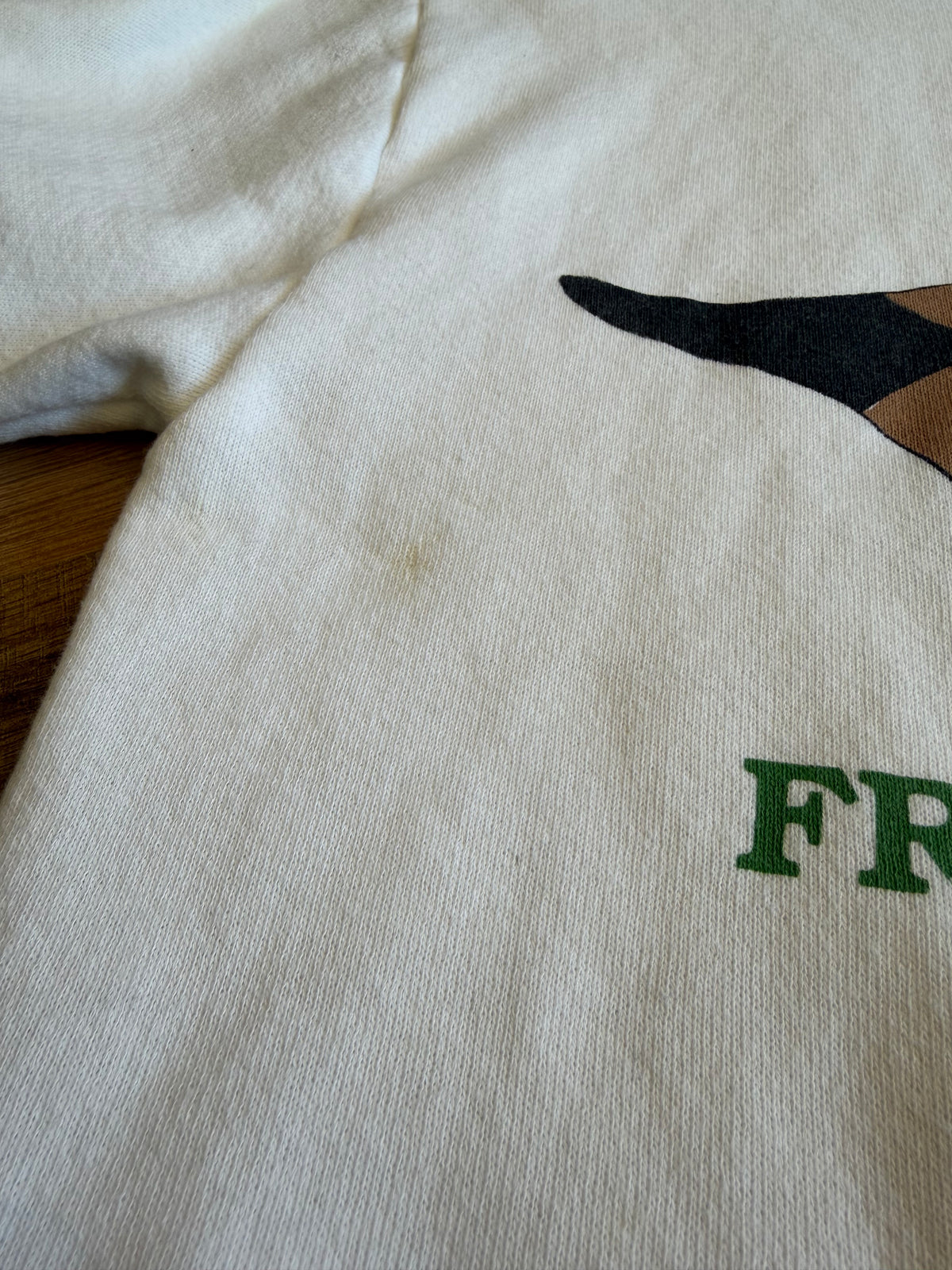 Vintage French Broad River Decoy Co. Crewneck Size Medium White Duck Hunting