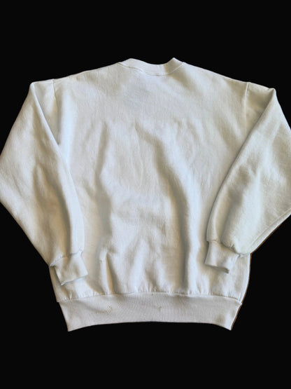 Vintage French Broad River Decoy Co. Crewneck Size Medium White Duck Hunting