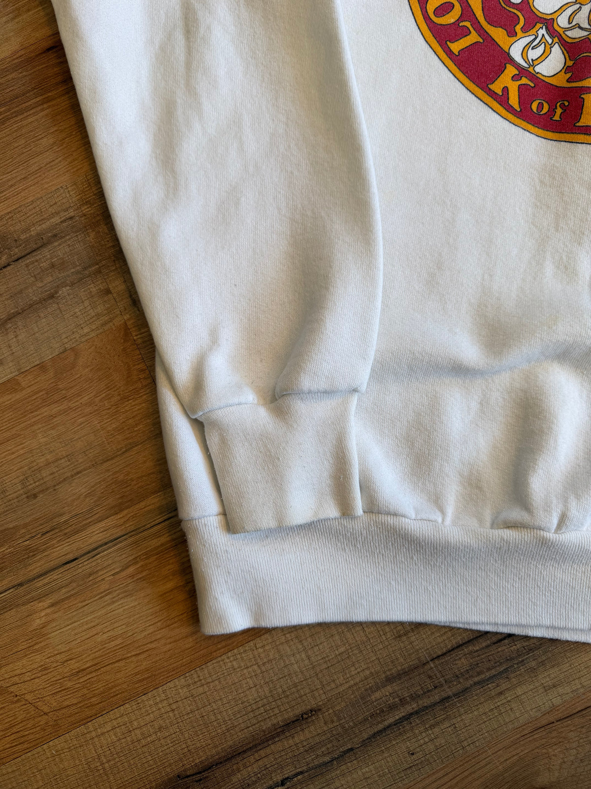 1991 Washington D.C. Mardi Gras "Louisiana We're Hot Stuff" Crewneck Size XL White