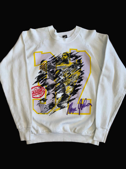Vintage Magic Johnson "It's Magic" Lakers Crewneck Size XL Screen Stars Best