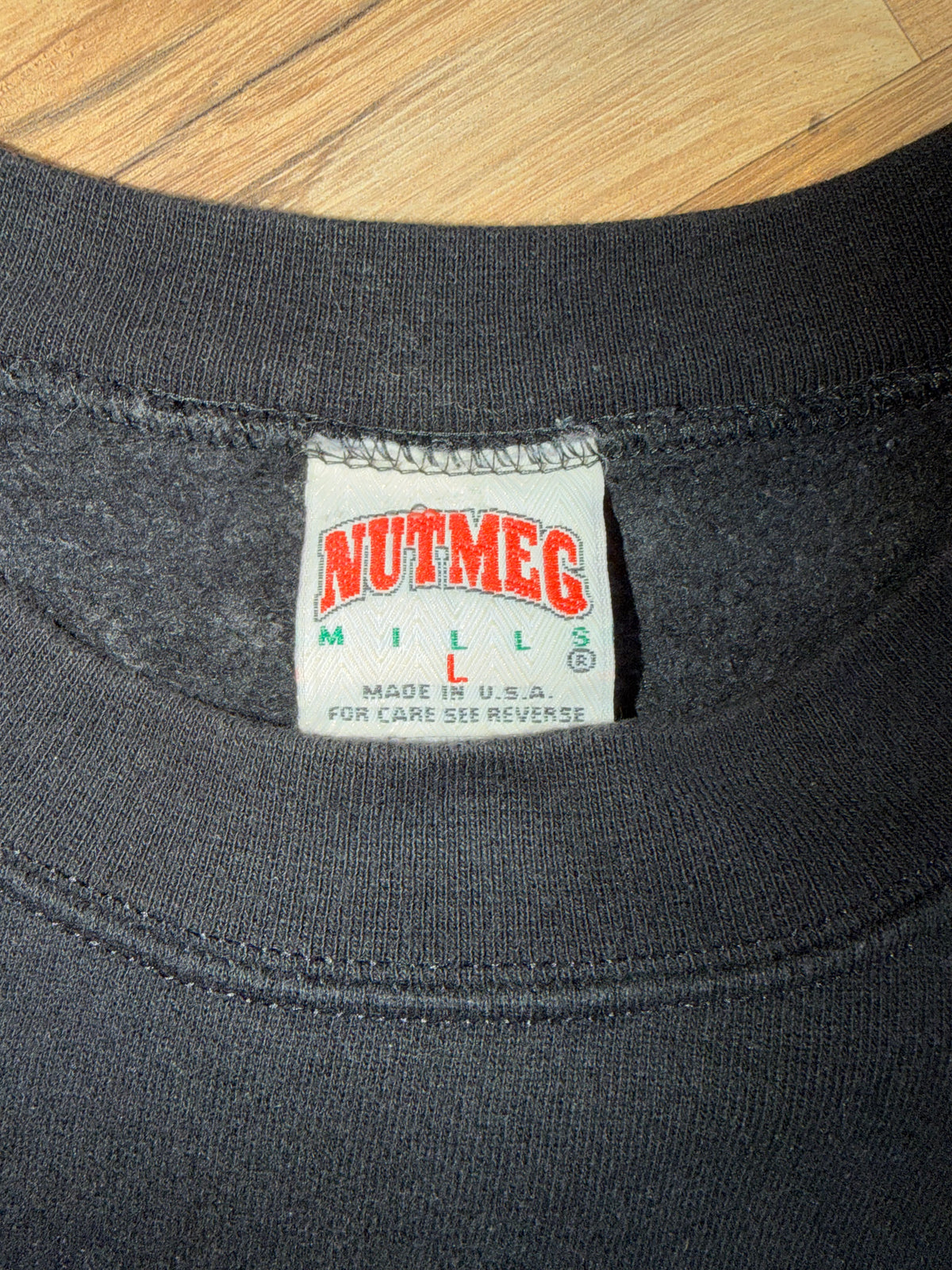 Vintage Dale Earnhardt Racing #3 Monte Carlo Spark Plug Lightening Finish Line Crewneck Size Large Black