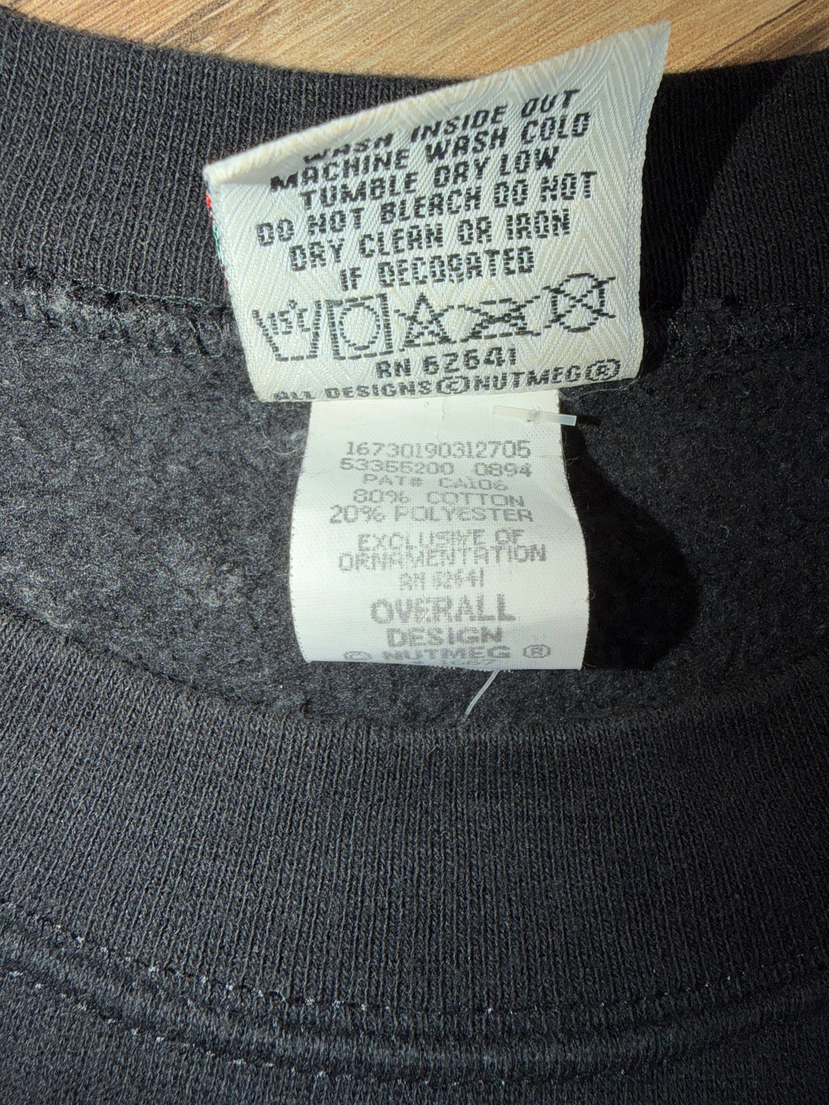 Vintage Dale Earnhardt Racing #3 Monte Carlo Spark Plug Lightening Finish Line Crewneck Size Large Black
