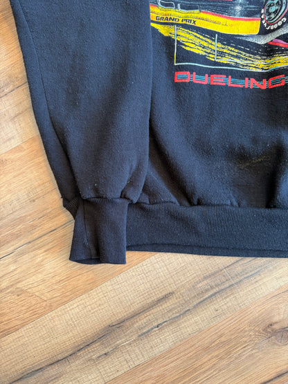1992 Rusty Wallace Dueling Deuce #2 Coupe Miller Draft Crewneck Sweater Black Size Medium