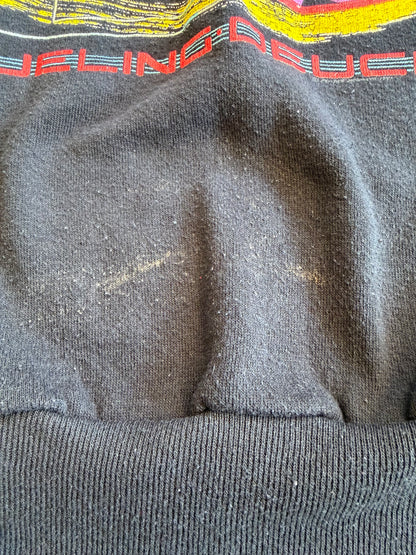 1992 Rusty Wallace Dueling Deuce #2 Coupe Miller Draft Crewneck Sweater Black Size Medium