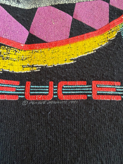 1992 Rusty Wallace Dueling Deuce #2 Coupe Miller Draft Crewneck Sweater Black Size Medium