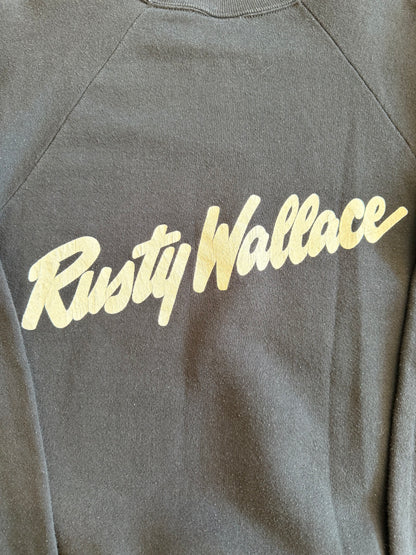 1992 Rusty Wallace Dueling Deuce #2 Coupe Miller Draft Crewneck Sweater Black Size Medium