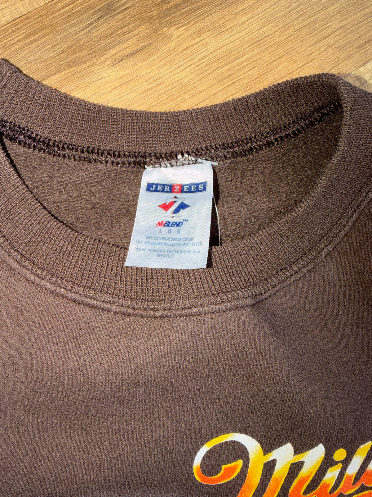 2005 Miller Genuine Draft Eagle Crewneck Brown Size Large