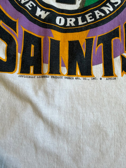 80s New Orleans Saints Here Come The Saints Selec-t by Tee Jays Tshirt Size Large