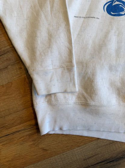 1995 Penn State Nittany Lions Rose Bowl Crewneck Sweater PSU Heather Grey Medium