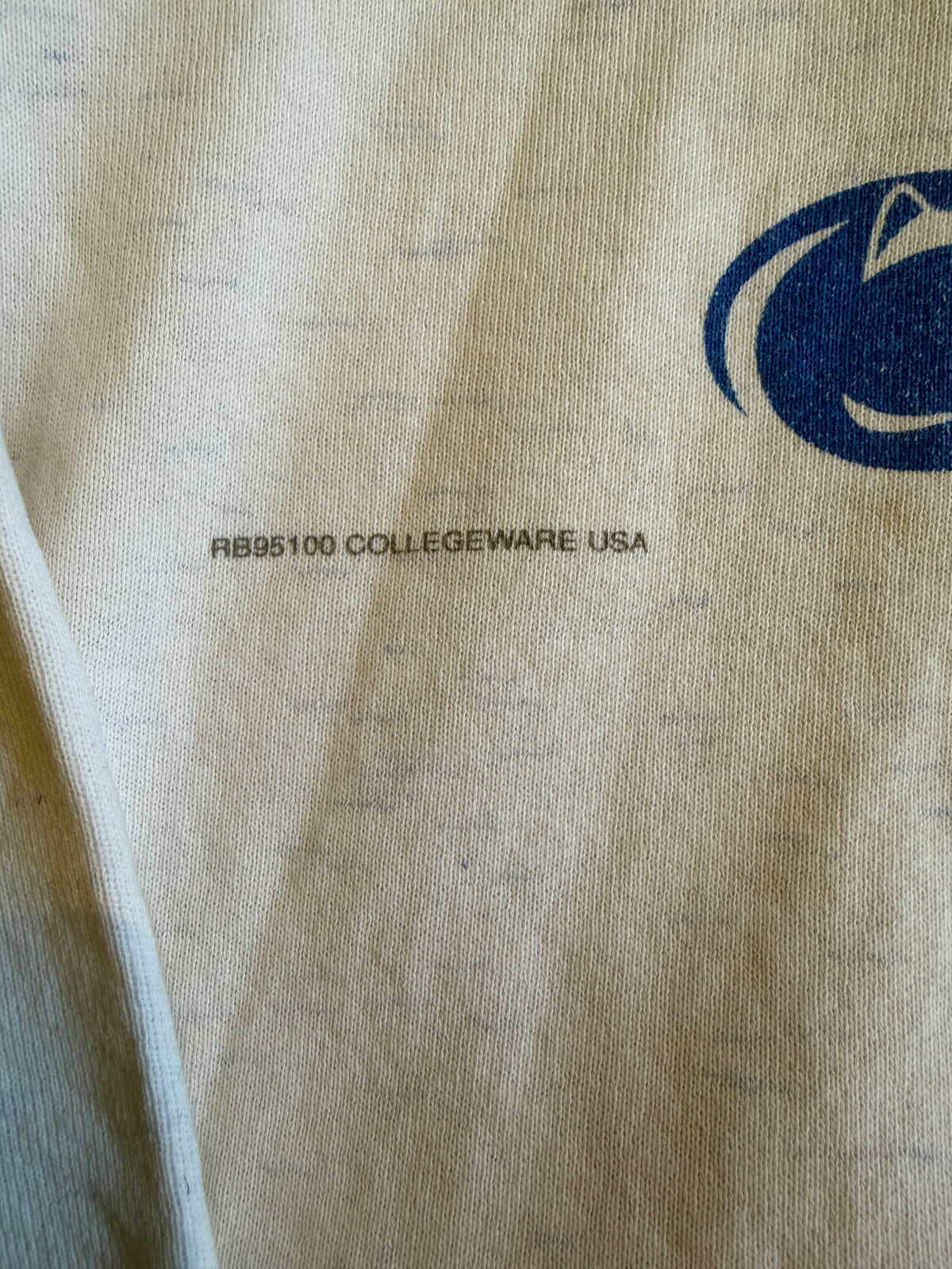 1995 Penn State Nittany Lions Rose Bowl Crewneck Sweater PSU Heather Grey Medium