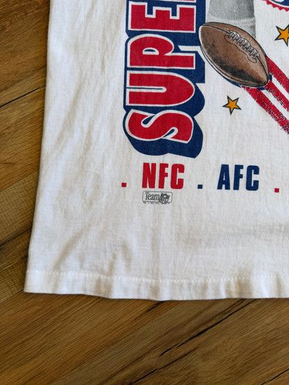 1991 Super Bowl XXVI Aerial Assault Salem Sports AOP Bills V Redskins Size Large