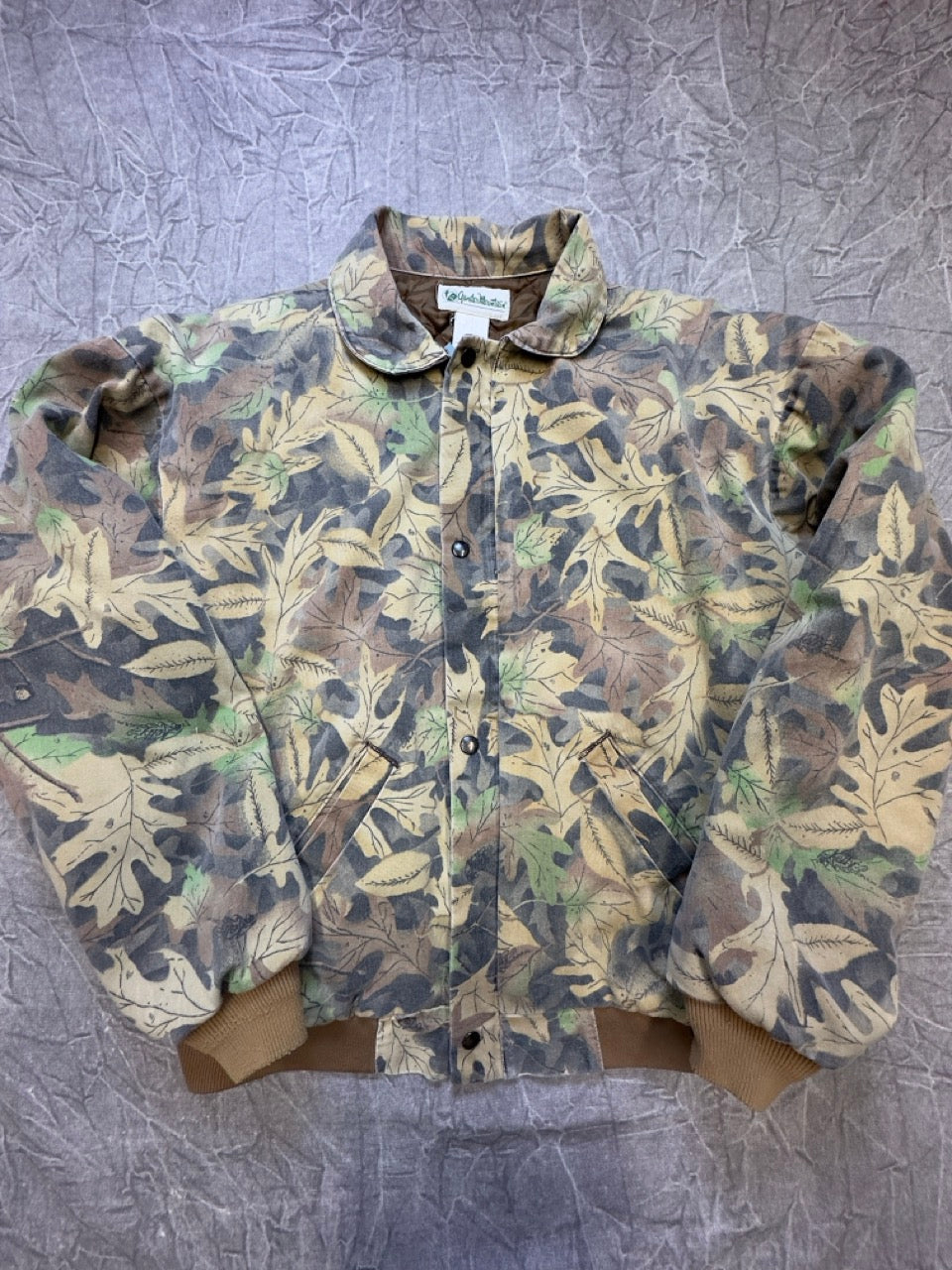 Gander Mountain Guide Series Camouflage Bomber Jacket Mens XLT Hardwoods Camo