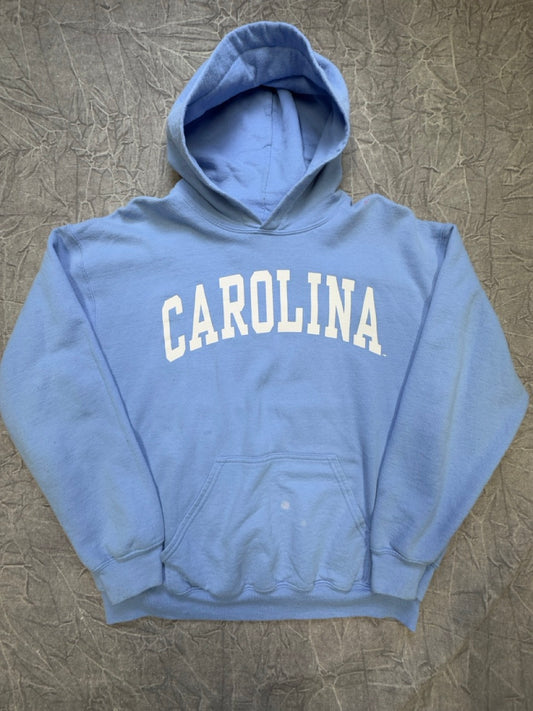 North Carolina Tar Heels Hoodie Mens Large Blue Pullover Fleece UNC Sweatshirt