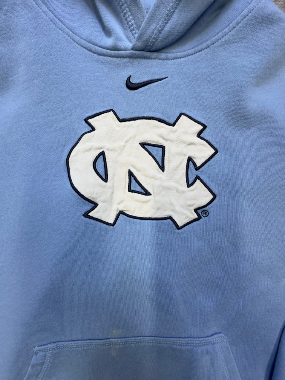 Vintage Nike North Carolina Tar Heels Hoodie Mens S Center Swoosh ACC