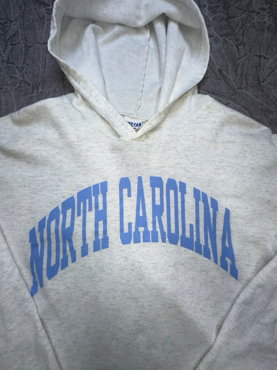 UNC North Carolina Tarheels Sweatshirt Hoodie Men’s Large UNC Grey TrueFan Sportswear