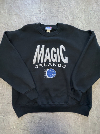 Vintage Orlando Magic Chalk Line NBA Crewneck Sweatshirt Florida Basketball Embroidered