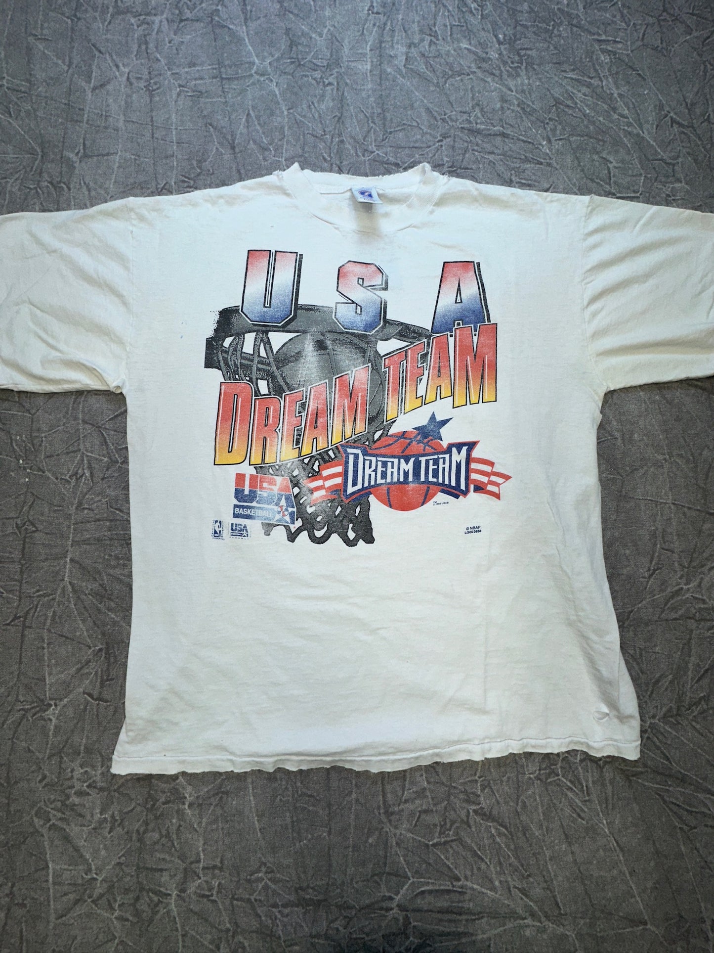 Vintage NWT NBA Dream Team T Shirt Official Fan Size XL 1992 American USA