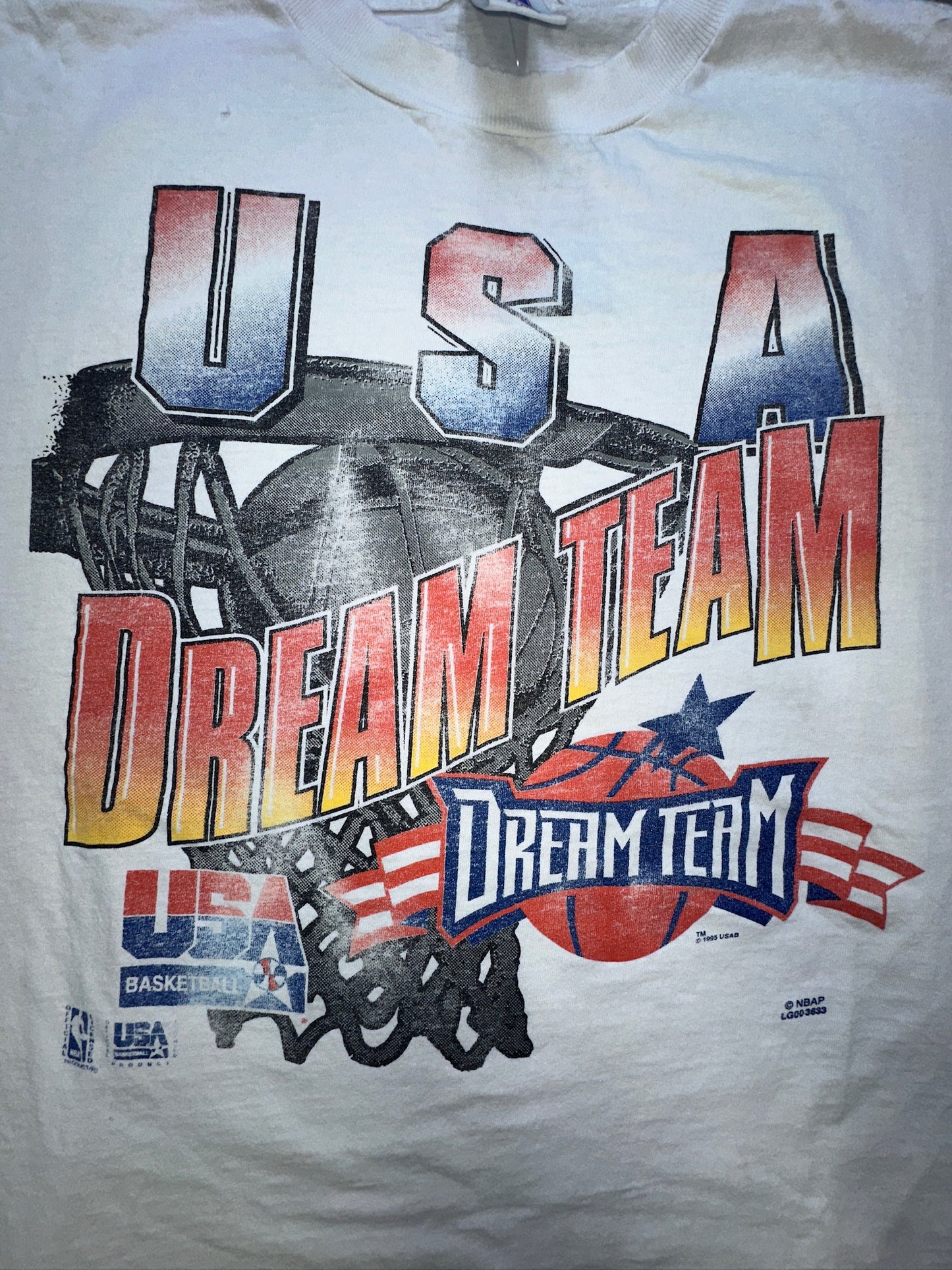 Vintage NWT NBA Dream Team T Shirt Official Fan Size XL 1992 American USA