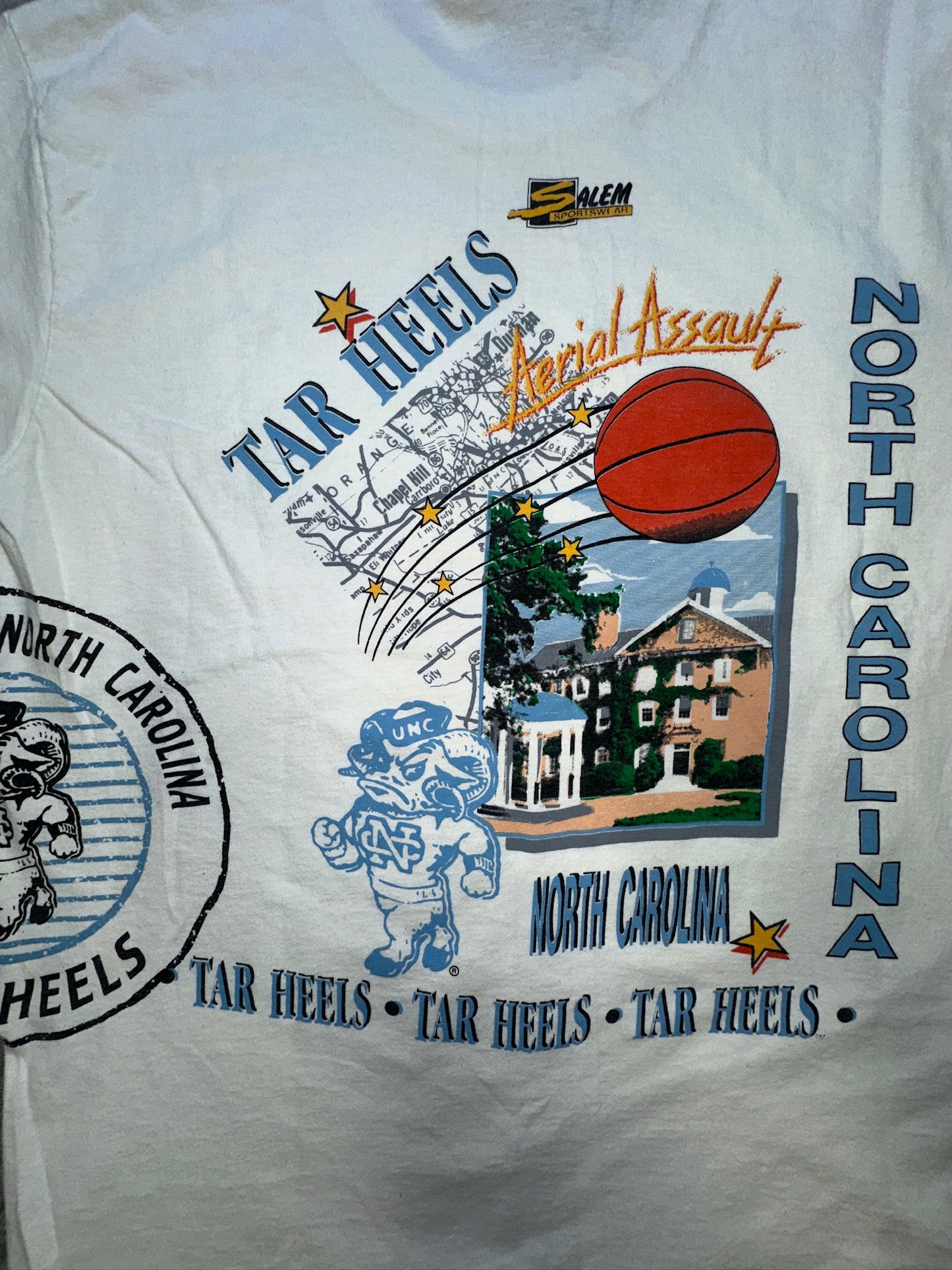 VTG North Carolina Tar Heels Salem Sports Aerial Assault Wrap Around Shirt XL