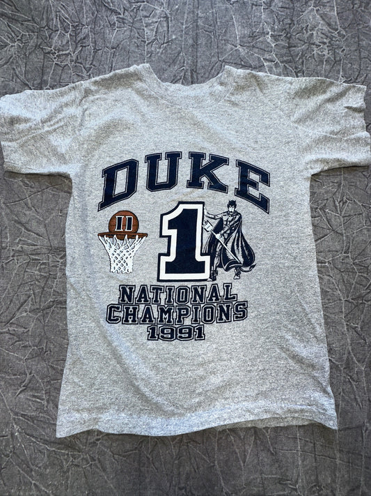 Vintage Duke Blue Devils National Champions 1991 Medium  NCAA College University Basketball