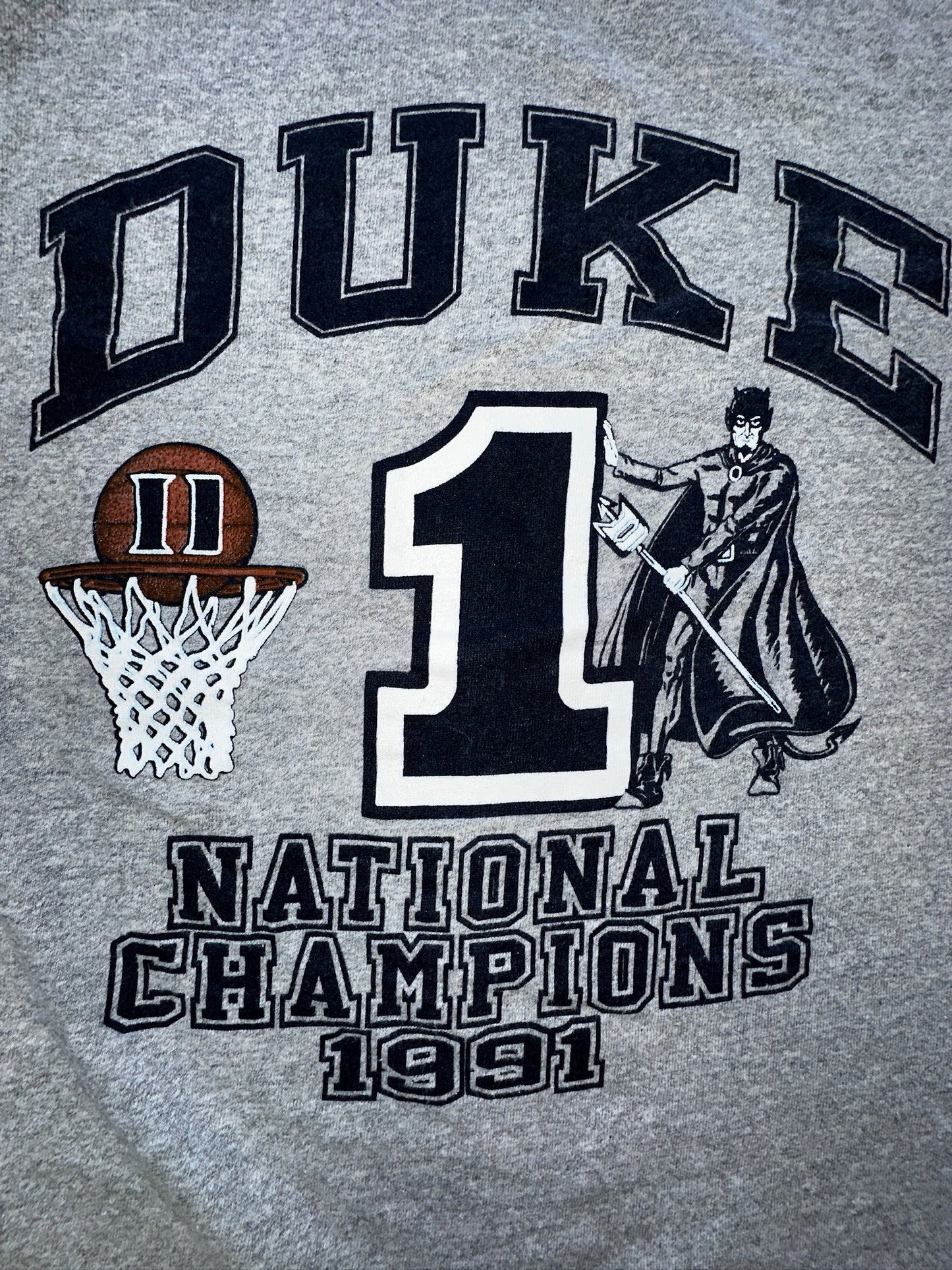 Vintage Duke Blue Devils National Champions 1991 Medium  NCAA College University Basketball