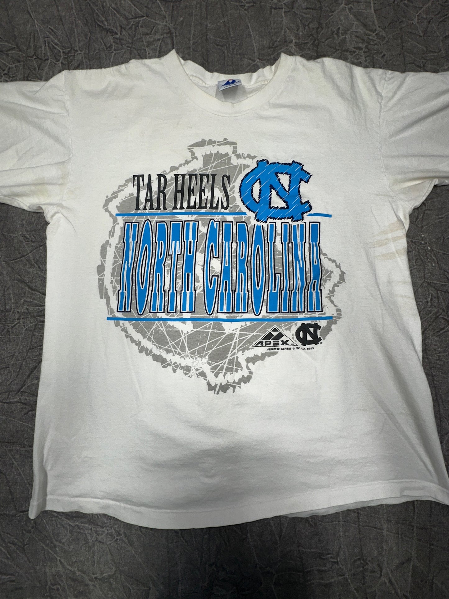 Vintage University of North Carolina Tarheel Apex One Basketball XL