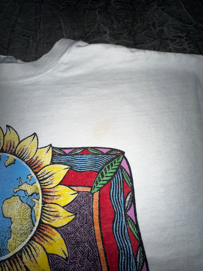 Vintage Reduce, Reuse, Recycle Art Nature Shirt Size XL Sunflower